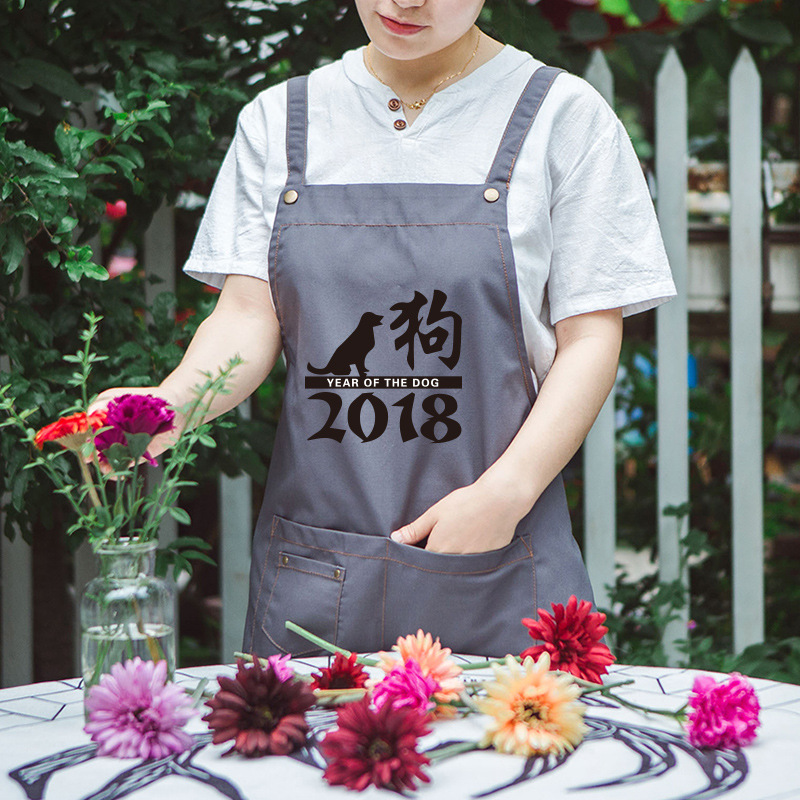 Tienda de mascotas creativo personalizado sin mangas delantal cocina limpieza del hogar moda coreana simple Ropa Trabajo