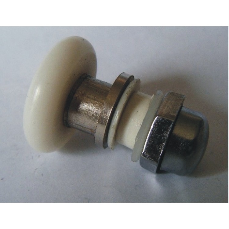 厂家直供淋浴门滑轮 铜轴偏心 玻璃开孔12 轮径22 玻璃厚度6-8mm|ms