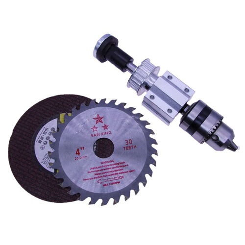 Table saw/bench drill/electric drill unpowered spindle assembly DIY woodworking cutting and grinding spindle small lathe accessories