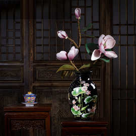 现代简约陶瓷插花花瓶美式日式中式现代简约客厅家居装饰品陶瓷