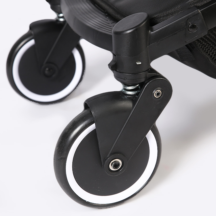 2018新款多功能皮质婴儿车 双向四轮安全避震防滑折叠推车 批发详情图10