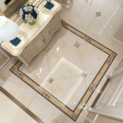 客廳地板裝飾貼瓷磚對角裝飾小貼紙防水耐磨自粘牆貼迷你對角貼