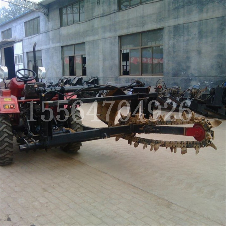 链条式开沟机大型链条挖电光缆沟机器工程管道铺设起沟水渠打沟机