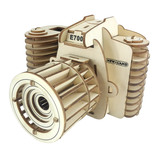 Деревянная трехмерная камера, реалистичная головоломка, конструктор, игрушка для взрослых, 3D, DIY