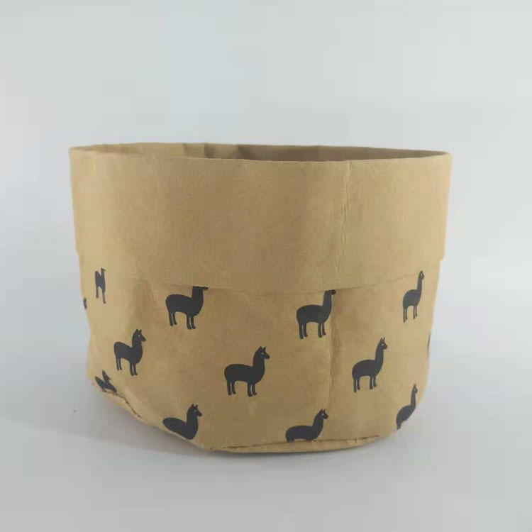 现货创意植物盆栽袋  笔筒防水收纳袋 撕不烂水洗牛皮纸袋