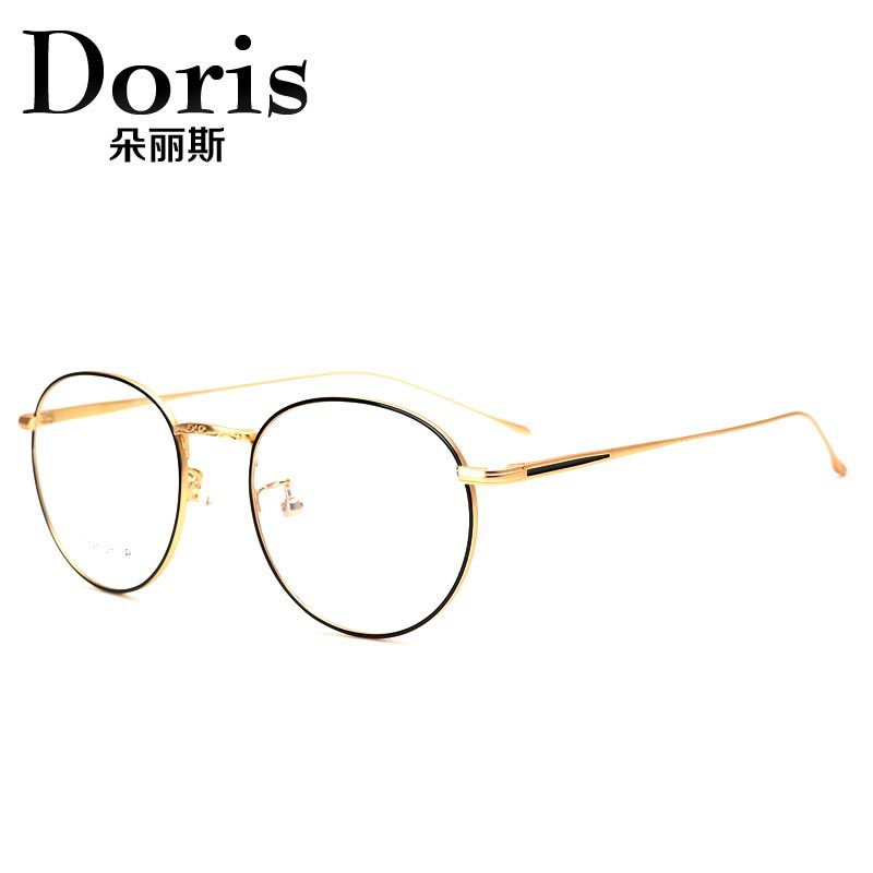 深圳高品质近视眼镜厂家直销纯钛复古圆框眼镜架学生眼镜框可改牌