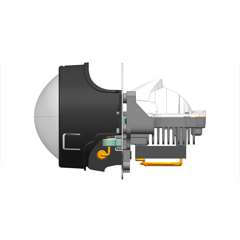 LED de doble luz lente coche LED faro coche de doble luz Modificación de lente faro resalte alto foco