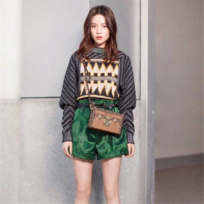 Europe station Autumn and winter new pattern Star of the same paragraph High collar sweater Socket Beaded sequins Self cultivation Primer Cardigan