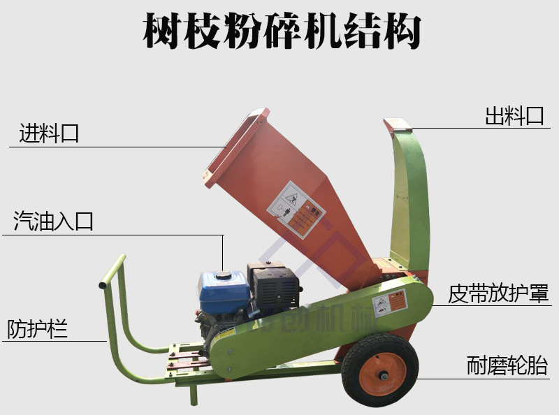 树枝粉碎机结构水印