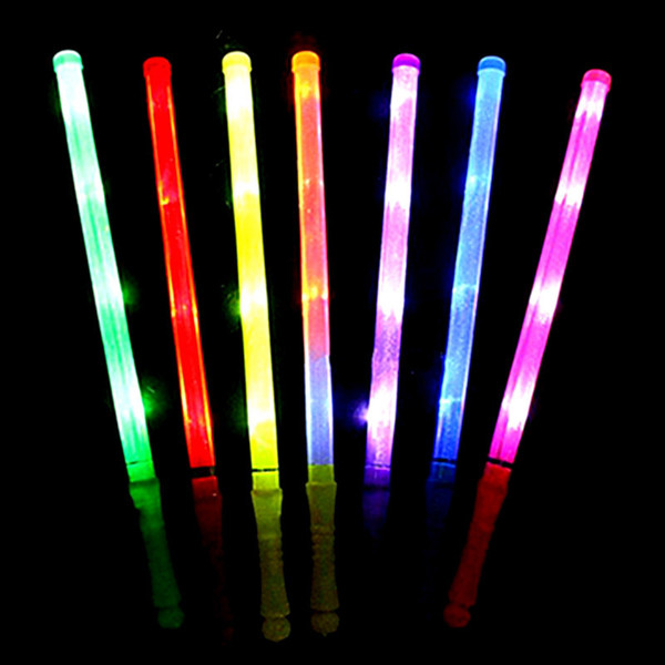 electronic rainbow big colorful flashing light stick
