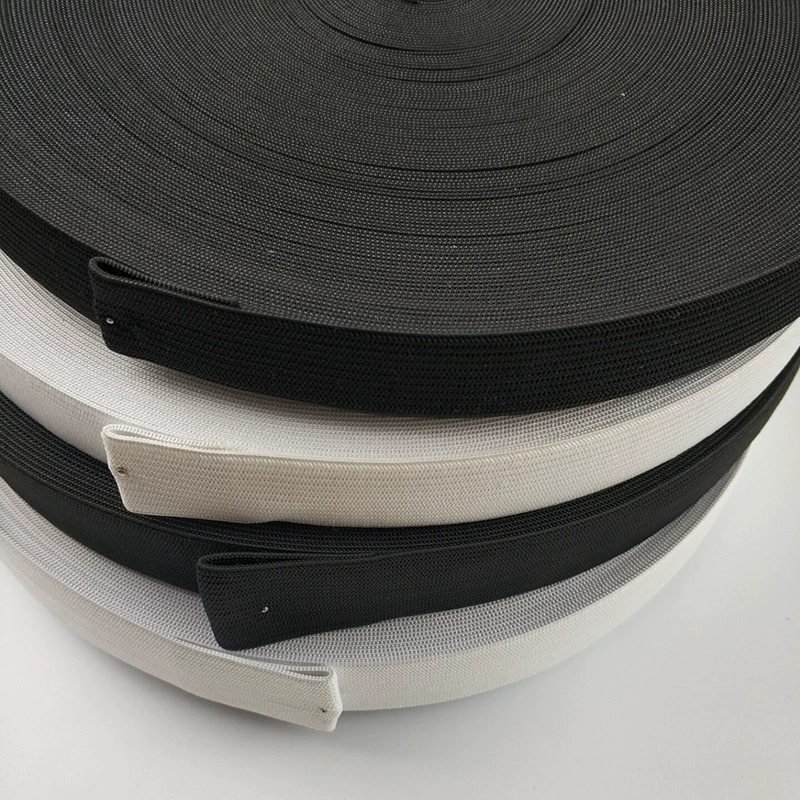 Мягкая широкая резинка утолщенная черная белая плоская тонкая детская резинка на талии круглая эластичная веревочная лента DIY аксессуары 1 м