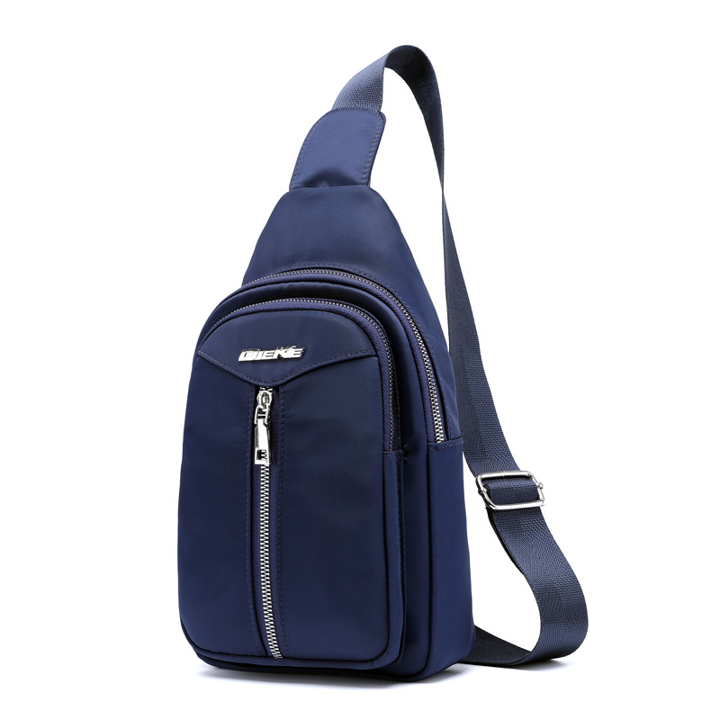 2018新款胸包男士單肩運動小背包輕便防水牛津布休閑包斜挎包定制
