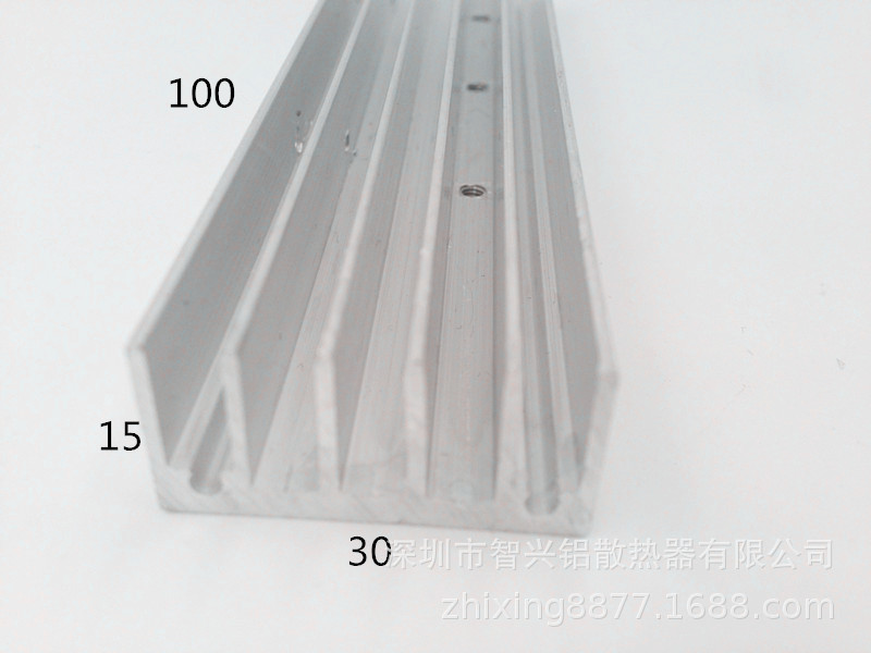 电子产品散热片 优质降温散热器 芯片电子散热片 铝型材30*15-100