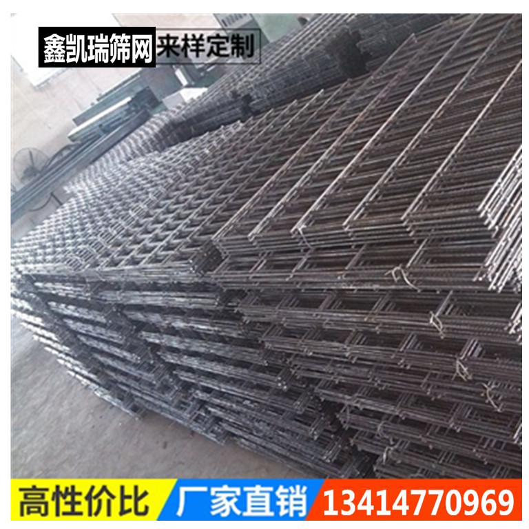 工厂现货钢筋电焊网片黑色建筑网片1*2米碰网工地地暖铁丝方格网