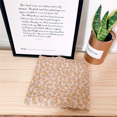 Reactive printed bamboo cotton gauze blanket gauze wrap gauze swaddling towel play mat baby blanket