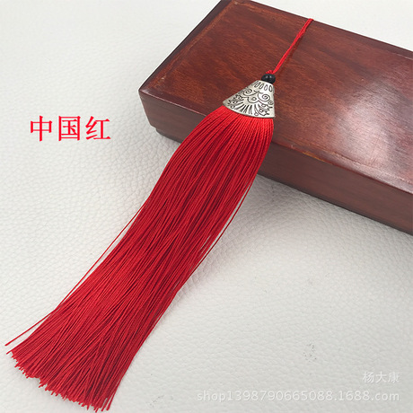17cm dài bằng phẳng miệng cá nắp hợp kim tua tua tự làm đan tay Trung Quốc thắt nút phụ Tua, tai
