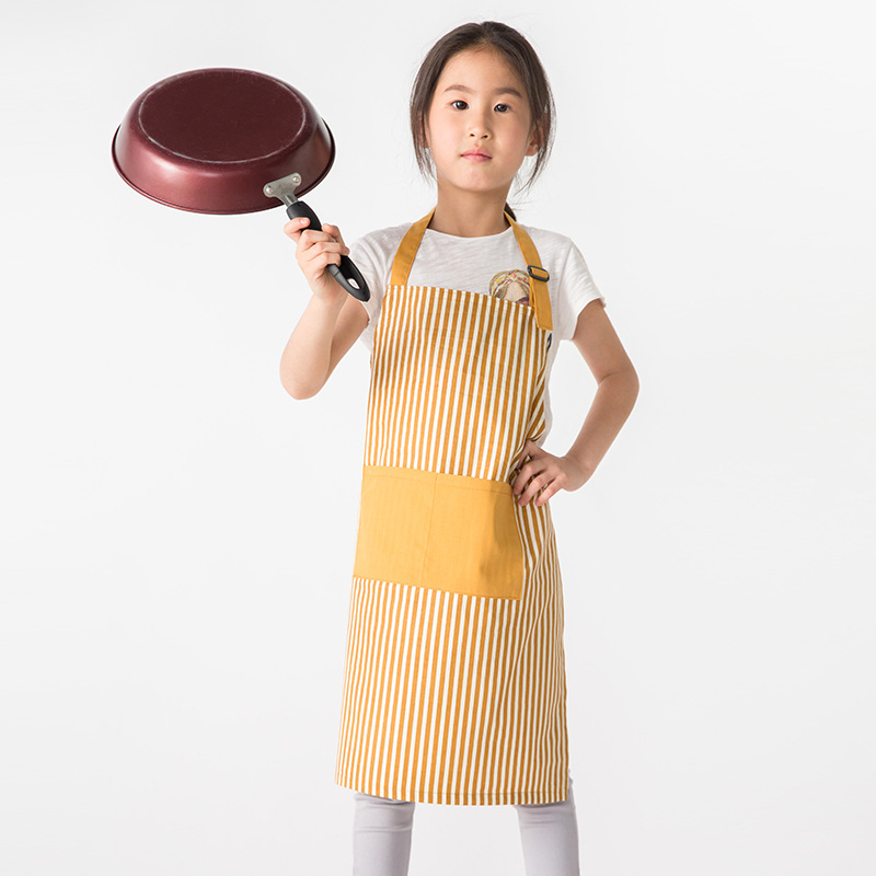 Delantal para niños logotipo personalizado ropa de pintura para niños kindergarten pintura estudio de arte delantal de cerámica hecho a mano