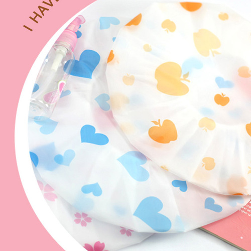 Fresh shower cap, waterproof adult women's shower headgear, kitchen supplies, cooking oil fume-proof hat, shower cap
