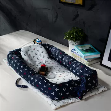 Baby Sleeping Artifact Portable Crib Middle Bed Baby Isolation Bed Multifunctional Foldable Bionic Bed - ShopShipShake