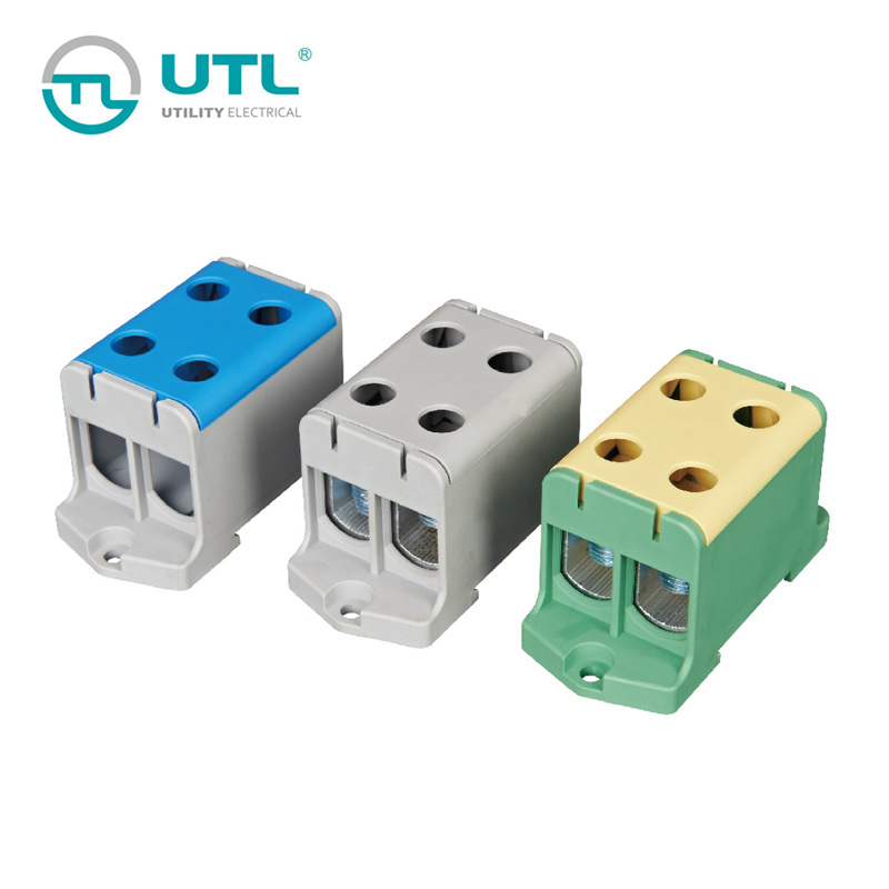 尤提乐JUT10-50/2和JUT10-95/2两进两出接线端子_中间互通端子排