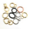 Factory specializes in the production of alloy spring buckle dog buckle key ring oval spring circle luggage buckle