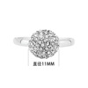 Sophisticated elegant wedding ring, bright catchy style, diamond encrusted, simple and elegant design, wholesale