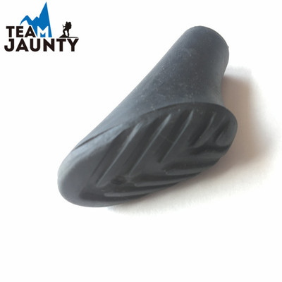 户外登山杖徒步手杖通用配件马蹄形杖尖套登山杖脚套橡胶头批发