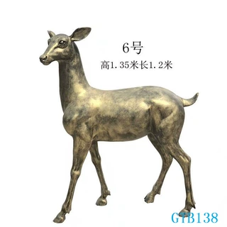 定制抽象鹿玻璃钢雕塑摆件房地产景观装饰模型鹿道具 树脂梅花鹿