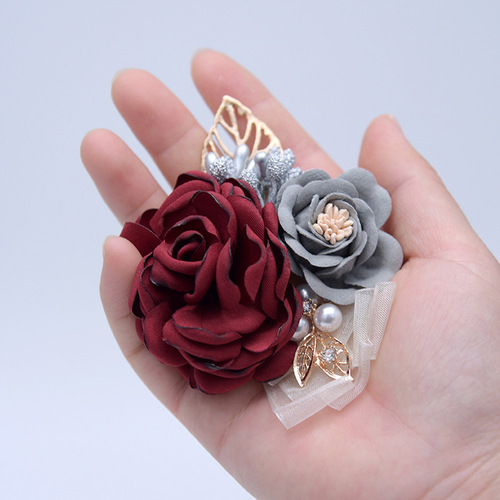 Wedding D675 wedding props Korean bride and groom simulated flowers bridesmaids groomsmen corsage small gifts