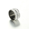 Fashionable ring stainless steel, diamond, accessory, European style, wholesale