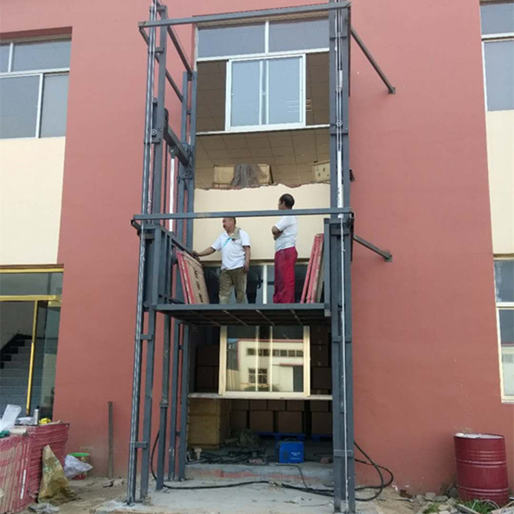 Inner Mongolia Huoti Lifting platform 2 guide Lift Hydraulic pressure Huoti Lift Freight elevator