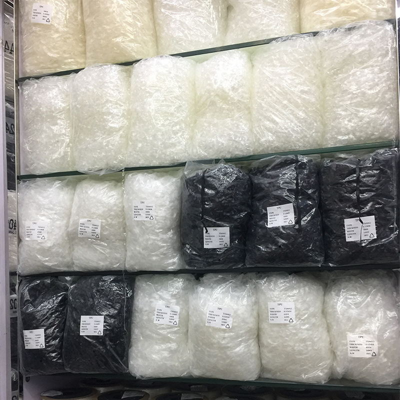 供应磨砂tpu透明橡筋  0.3-1cm文胸透明隐形肩带袜子透明松紧带