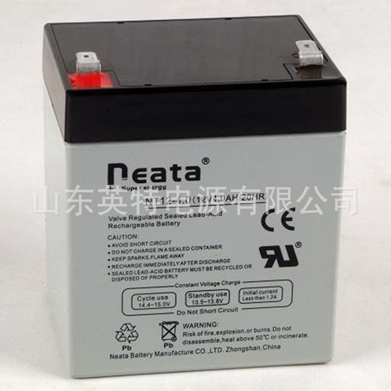 NEATA能特蓄电池 NT12-4.5 12V4.H 12V4AH 卷帘门 消防主机电池