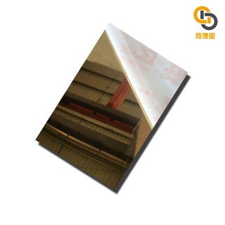 316剪板加工镜面玫瑰金建筑不锈钢装饰0.4*1219*3050不锈钢板现货