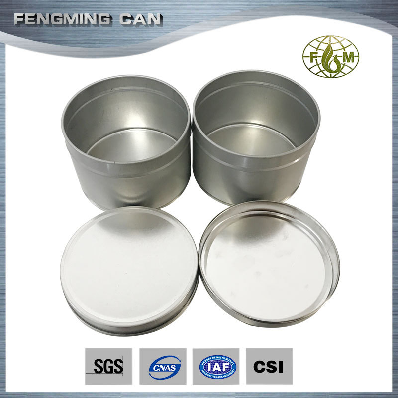 马口铁磨砂铁白铁皮拉伸罐 储物茶叶饰品包装桶锡盒蜡烛金属罐6OZ