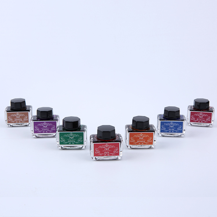 Retro Feather Dip pen colour Ink 15ml carbon Pen Ink 10 colour direct deal