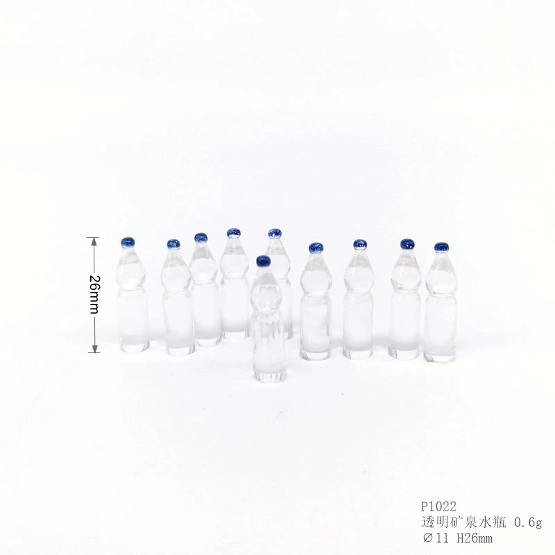 [Моделирование мини-бутылки с минеральной водой] Модель пляжа на побережье DIY Материал кукольный дом кухня модель чистой воды