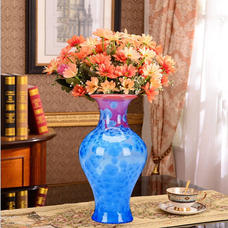 Jingdezhen ceramic vase crystal glaze art cool bottle home…