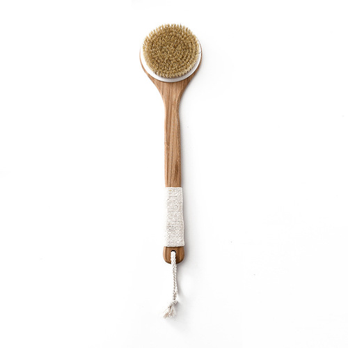 Bath Brush Boar Bristle Nan Bamboo Long Handled Bath Brush Back Rubbing Bamboo Bath Brush Natural Bamboo Bathing Adult Back Brush