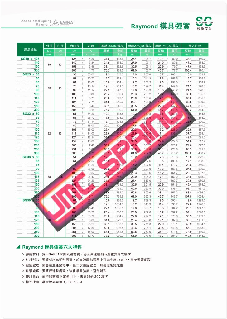美国联合弹簧RAYMOND