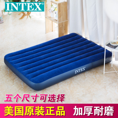 INTEX household Inflatable bed Single Air cushion bed Double enlarge thickening outdoors Inflatable mattress Portable Sex bed