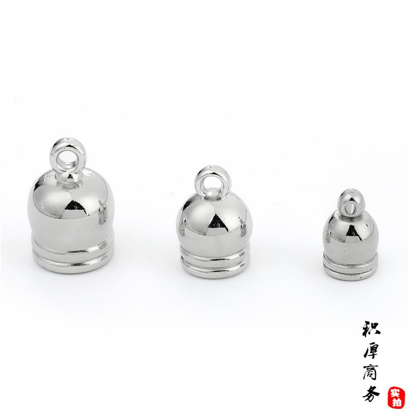 Transfronteriza de galvanoplastia sombrero de la borla DIY accesorios de la joyería de moda de plástico multicolor CCB Campana de oro y plata pistola Negro