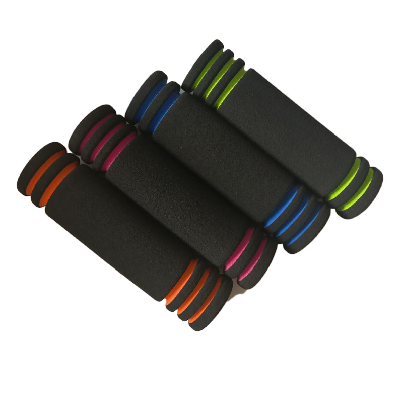 双节棍海绵套双色磨砂eva手把套哑铃链接杆高弹400mm长手柄套批发