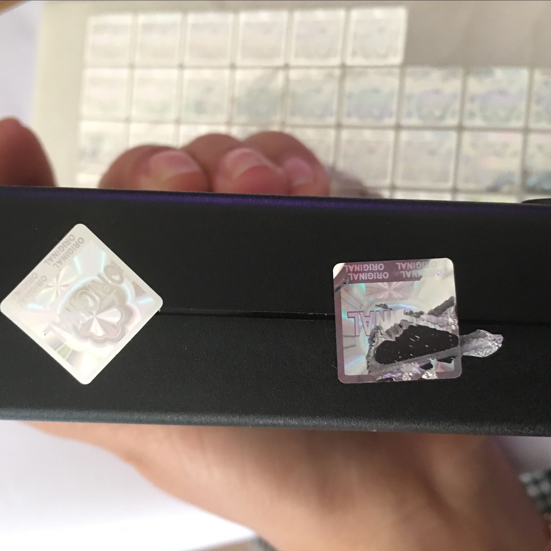 镭射激光标一次性防伪标签 防假贴纸撕毁无效标签合格证防水可撕