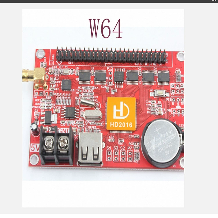 Поддержка контрольной карты флэш-накопителя USB WIFI Обеспечение качества контрольной карты светодиодного дисплея USB HD-W42(W64)