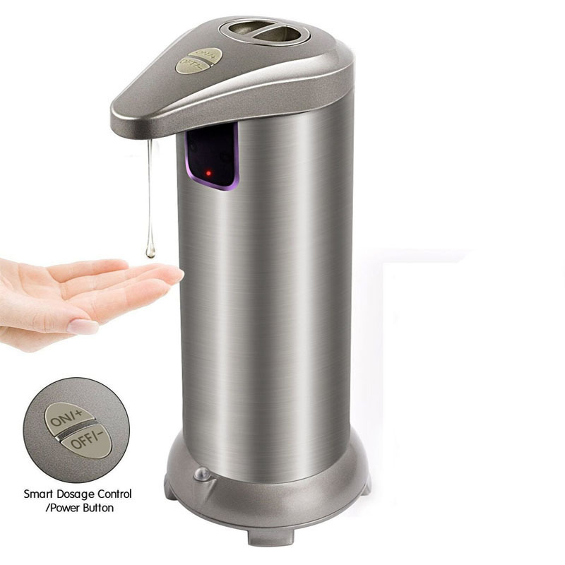 Stainless steel fully automatic Induction Soap dispenser Liquid soap household Shower Room Shower Gel Hotel hygiene mesa