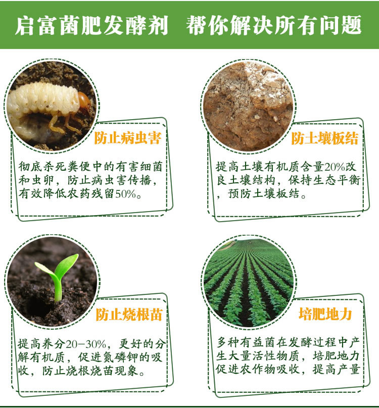 启富牛粪发酵剂功效