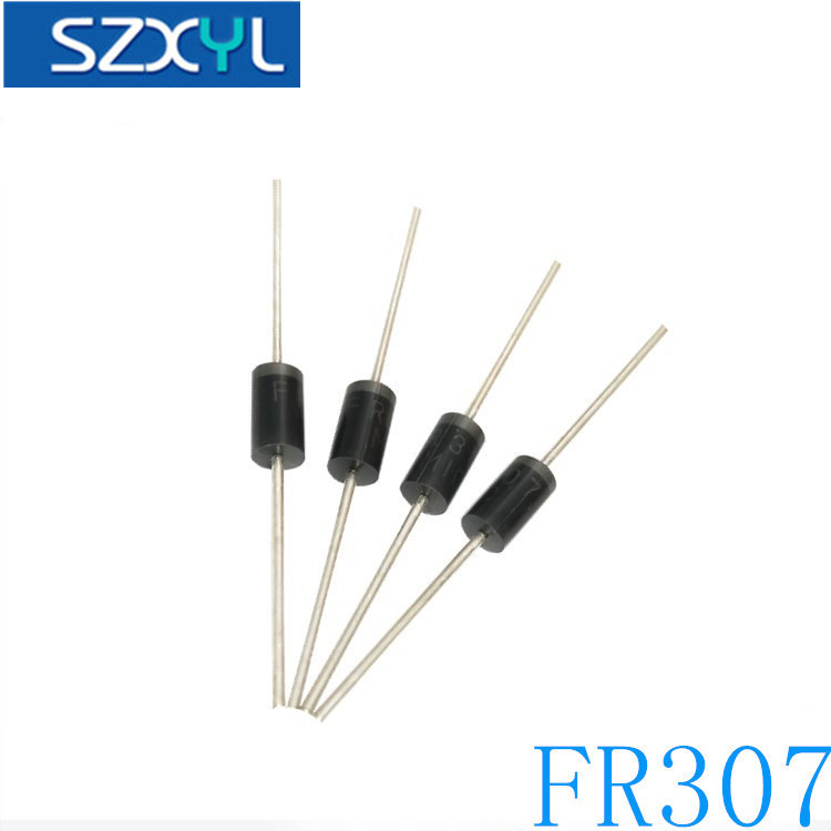 口罩机用二极管 FR307 3A1000V DO-27 编带 快恢复二极管