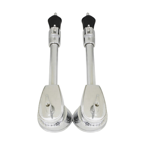 Wholesale jazz drum kit drum legs 2 pack electroplated silver bass drum legs fixed drum leg bracket big drum leg