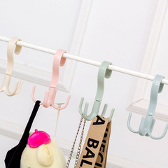 H708 Multi-functional Scarf Belt Bag Organizer Clothes Rack Plastic Hanger Hook Clothes Rack